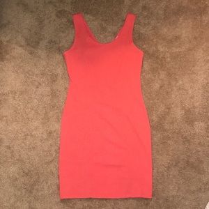 Salmon Body Con Dress